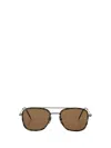 Thom Browne Aviator Sunglasses In Brown