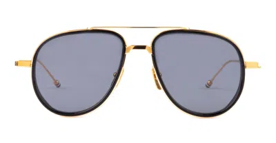 Thom Browne Sunglasses In Gold