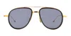 Thom Browne Men's Acetate And Titanium Aviator Sunglasses In Gold