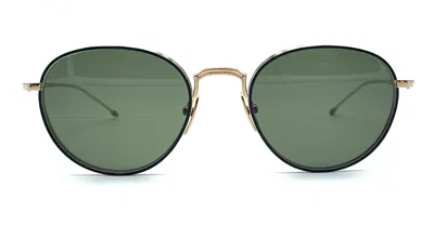 Thom Browne Round - Gold / Blu Sunglasses In Multi