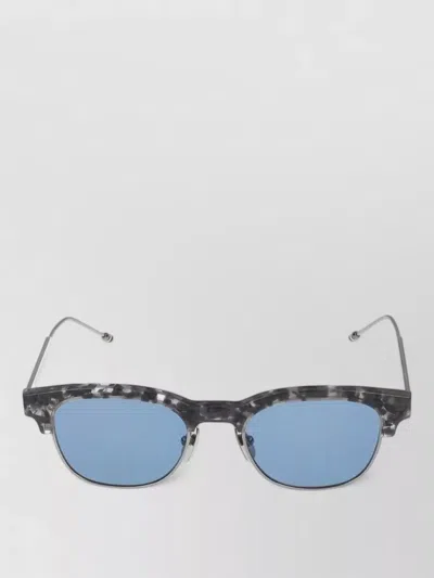 Thom Browne Sunglasses Metal Frame Tortoiseshell Design In Black