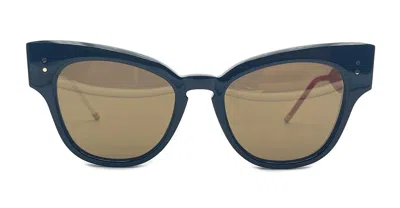 Thom Browne Cateye - Shiny Navy / Red / White Sunglasses