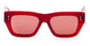 Thom Browne Square-frame Sunglasses In Red