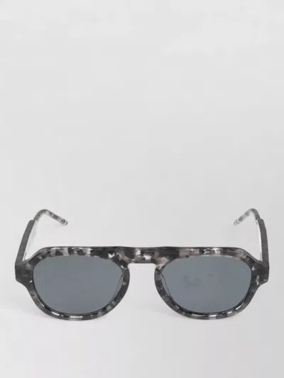 Thom Browne Sunglasses Tortoiseshell Frame Dark Lenses In Black
