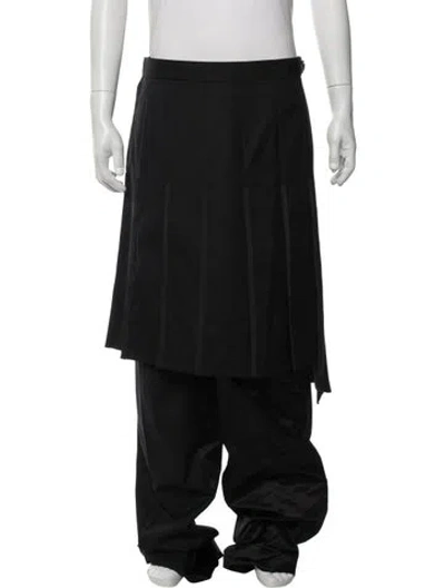 Pre-owned Thom Browne Super 120's Collage Ski Pants In Black
