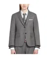 Thom Browne Classic Single Breasted Sport Coat In Medium Grey 2-ply Wool Fresco In Gray