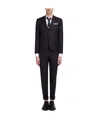 Thom Browne Super 120s Twill Suit With Tie In Black