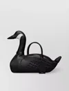 Thom Browne Swan Tote Bag In Pebble Grain Leather