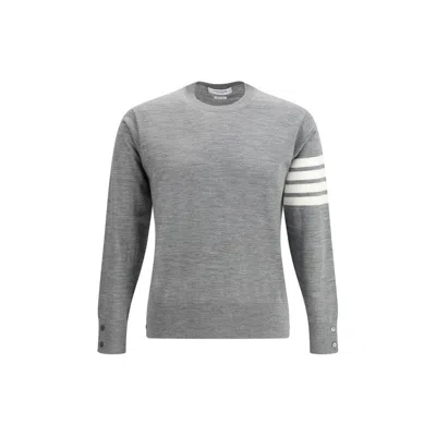Thom Browne Sweater In Pale Grey