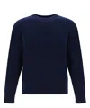 Thom Browne Sweater Whit Iconic Bands In Blue