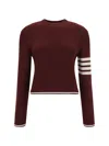 Thom Browne Sweater In Dk Red