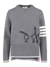 Thom Browne Sweater In Gray