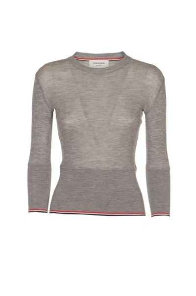 Thom Browne Sweater In Grey