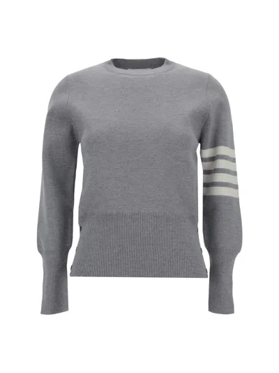 Thom Browne Sweater In Lt Grey