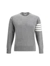 Thom Browne Sweater In Pale Grey