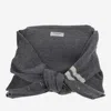 Thom Browne Melange Grey Wool Clutch In Gray