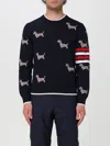 Thom Browne 4-bar Stripe Grosgrain Loop Jumper In Blue