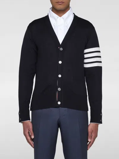 THOM BROWNE CARDIGAN THOM BROWNE MEN COLOR BLUE,F71391009