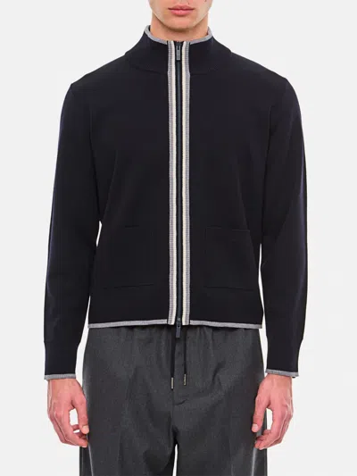 THOM BROWNE CARDIGAN THOM BROWNE MEN COLOR BLUE,F93899009
