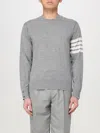 Thom Browne 4-bar Crew Neck Jumper In Grey