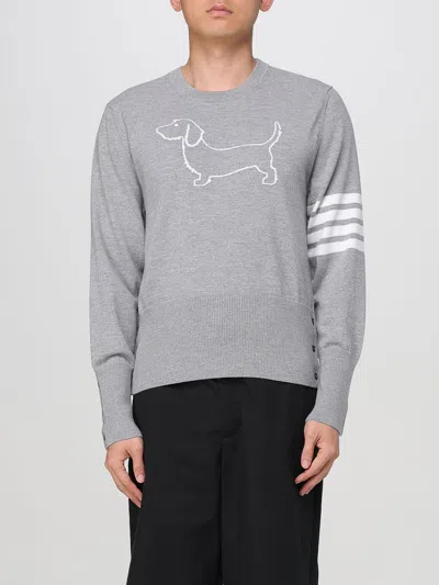 THOM BROWNE SWEATER THOM BROWNE MEN COLOR GREY,H00612020