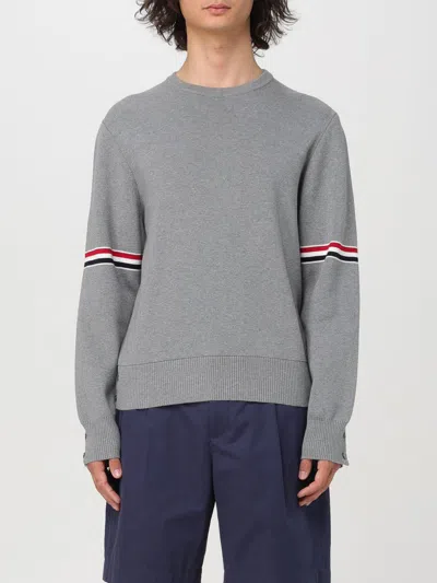 THOM BROWNE SWEATER THOM BROWNE MEN COLOR GREY,F71374020