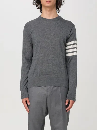 THOM BROWNE SWEATER THOM BROWNE MEN COLOR GREY,F77020020