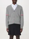 Thom Browne V-neck Cardigan In Grau