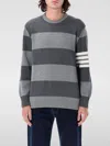 Thom Browne Men's Rugby Rose Icon Sweater In Grau
