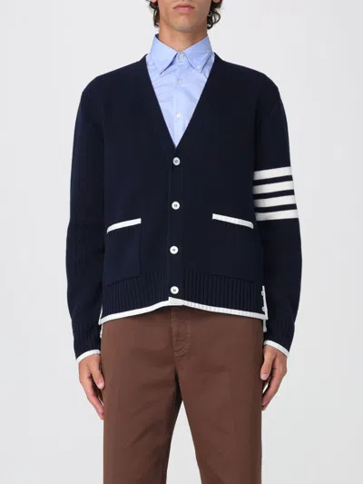 THOM BROWNE CARDIGAN THOM BROWNE MEN COLOR NAVY,430968045