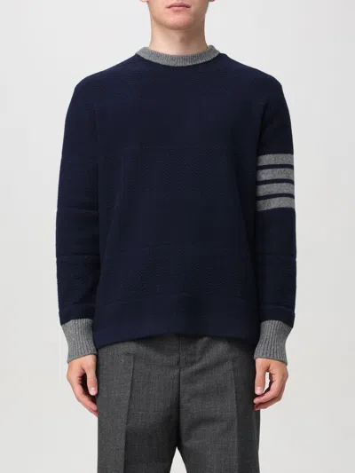 THOM BROWNE SWEATER THOM BROWNE MEN COLOR NAVY,414158045