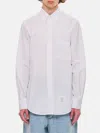 Thom Browne Classic L/s Bd Pc Shirt Cotton Shirt In White