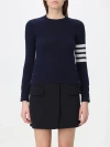 Thom Browne Milano Stitch Jersey With 4 Bars In Black