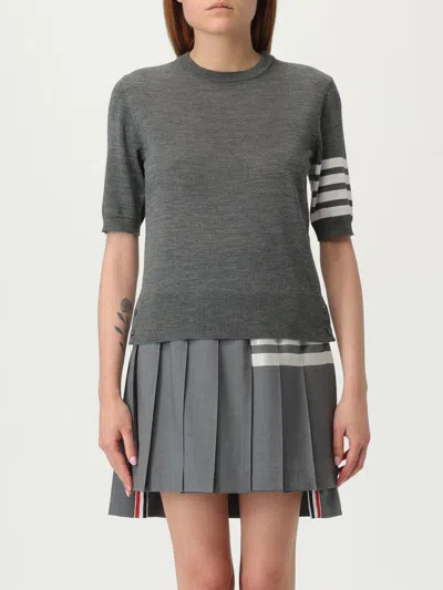 THOM BROWNE SWEATER THOM BROWNE WOMAN COLOR GREY,H11373020