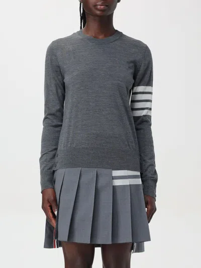 THOM BROWNE SWEATER THOM BROWNE WOMAN COLOR GREY,F71375020