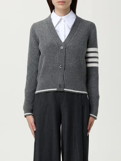 THOM BROWNE CARDIGAN THOM BROWNE WOMAN COLOR GREY,H30367020