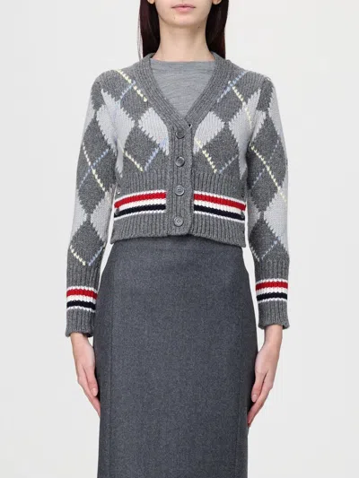 THOM BROWNE SWEATER THOM BROWNE WOMAN COLOR GREY,H59201020