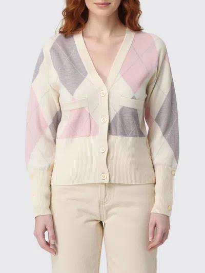 THOM BROWNE SWEATER THOM BROWNE WOMAN COLOR WHITE,H29825001