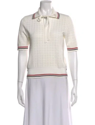 Pre-owned Thom Browne Sweater In White
