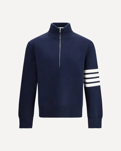 THOM BROWNE SWEATER WITH 4-BAR INTARSIA