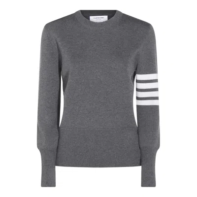Thom Browne Virgin Wool Sweater In Grey