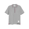 Thom Browne Polo Shirt Cotton Ribbed Collar