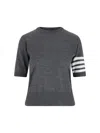 Thom Browne 4 Bar Stripes Fine-knit T-shirt