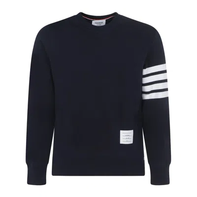 Thom Browne Classic 4-bar Sweatshirt In Blue