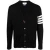 Thom Browne Classic V-neck Cardigan In Fine Merino Wool With 4bar Stripes Clothing
