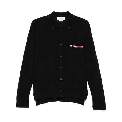 THOM BROWNE SWEATERS BLACK