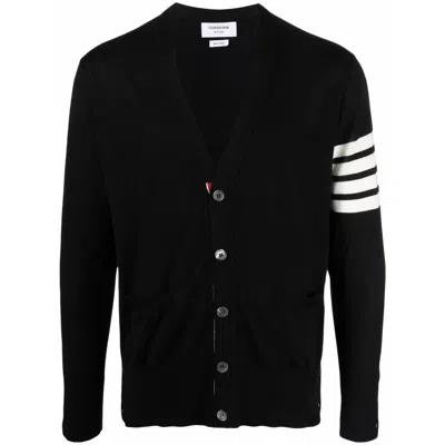 THOM BROWNE SWEATERS BLACK