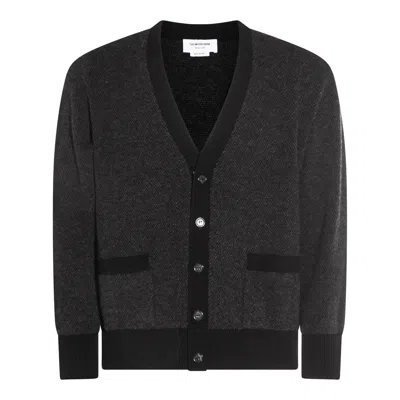 THOM BROWNE SWEATERS BLACKS AND GREYS