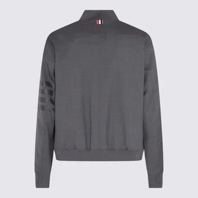 Thom Browne Sweaters Blacks And Greys In Gray