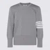 Thom Browne Sweaters Blacks And Greys In Gray